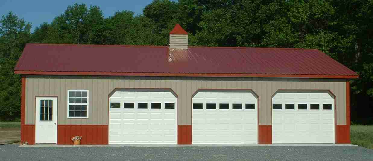 Amish Craftsman built this three door garage